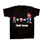 Nintendo Mario Livin Large Mushroom Black Adult T-shirt