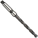 Cleveland 2480 High Speed Steel Taper Shank Drill Bit, Coolant Through, Black Oxide, Morse Taper Shank, 118 Degree Notched Point