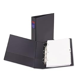 Avery 06401 - Durable EZ Turn Ring Legal Binder, 2 Capacity, Black, Legal Size-AVE06401