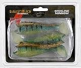 Sterling Minnow 5 1/4 oz Three Extra Tails Perch - Matzuo America SMT5-PER, Fishing Lures & Lure Kits