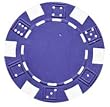Two-Toned Dice Chips (11.5g) 100 Purple w/ Tray