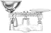 Penn Scale 1304 LSS Heirloom Grocers Scale - Baker