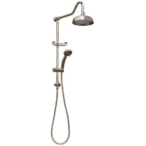 Pulse P1011-BN Brushed Nickel Kauai Kauai Showerhead with Multi-Function Handheld and Wire Basket So