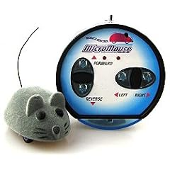 Maus SET -ferngesteuert- f�r Katzen - Micro Mini Racer Mouse - (grau) Katzenspielzeug