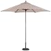 Strathwood Basics Dark Wood Market Umbrella, Beige