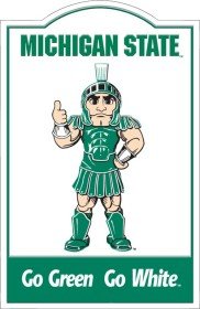 Michigan State Spartans Nostalgic Metal Sign