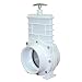 Valterra 6401 PVC Gate Valve, White, 4" Slip