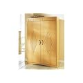 8055-1 - PC Schrank Computerschrank im Landhaus-Stil, in buche