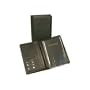 Bond Street 730133BLK Black Japanese Drum Dyed Leather Desk Agenda Case Organizer