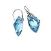 Aquamarine Blue Sterling Earrings with Swarovski title=
