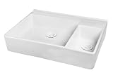 Barclay FS32 35in Double Bowl Fireclay Apron Sink