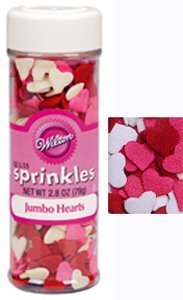 Jumbo Sprinkles - Hearts by Wilton