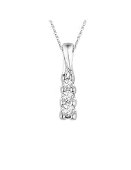 Three Diamond Pendant 1/5ctw