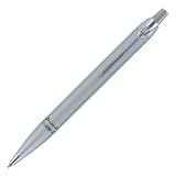 Parker I.M. Fine Writing Medium Point Ballpoint Pen, 1 Black Ink, Silver Barrel Pen(35910)