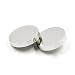 30PCS Metal Flat Button Women Suit Woolen Coat Button Male Jacket Button Shirt Suit Trousers Button Round Shaped Sewing Button (25mm, Silver)