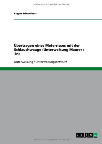 �bertragen eines Meterrisses mit der Schlauchwaage (Unterweisung Maurer / -in)