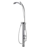 ステンレス水栓柱 ペットシャワー混合栓柱 2口