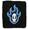 Bleach: Sweatband Wristband - Flame Skull Logo