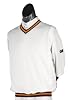 Buy Cricket Sweater - Teknik Cricket Sweater Medium Maroon/Amber/Maroon Trim