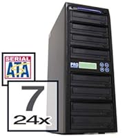 Produplicator DVD Duplicator Build in 24X Burner 1-7 Target Copier Tower Replication Recorder + Free Nero Multimedia Software