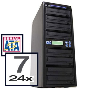 Produplicator DVD Duplicator Build in 24X Burner 1-7 Target Copier Tower Replication Recorder + Free Nero Multimedia Software ($20 Value)