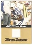 2005 Ultra All-Ultra Team Jerseys Gold #MH Marvin Harrison - Indianapolis Colts (Piece of Authentic Game-Worn Jersey) (Football Cards)