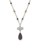 Los Angeles Lakers Crystal Logo Necklace/Alloy