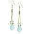 gold hoop dangle earrings Gold 