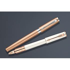 Parker Ingenuity Small Daring Pearl with Pink Gold Trim (PGT) 5th Technology Mode Pen (S0959110): Office Products