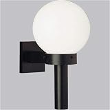 Progress Lighting Black One-Light White Outdoor Wall Lantern