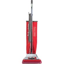 Sanitaire SC888K Commercial CRI Approved Upright Vacuum Cleaner with Disposal Bag and 7 Amp Motor, 12" Cleaning Path