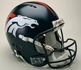 DENVER BRONCOS Riddell Revolution Football Helmet
