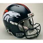 DENVER BRONCOS Riddell Revolution Football Helmet