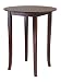 Winsome Fiona Round High Pub Table in Antique Walnut Finish