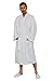 Waffle Diamond 100% Cotton Waffle Kimono Robe Unisex Bathrobe for Men and Women
