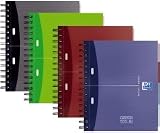Oxford 353002504 European Book A4 kariert 120 Blatt, farblich vorsortiert