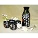 Price Comparison : Japanese Sake Set/ Black wht Ltr