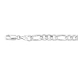 14K White Gold Classic Figaro Chain - 6.00mm - 22 inch