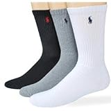 Polo Ralph Lauren Men's Classic Sport 3-Pair Socks 10-13 (Multi)
