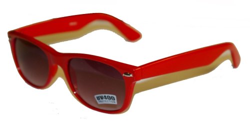 1980's Wayfarer Style Fashion Sunglasses with Gradient Lens - 6 Radiant Colors