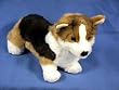 Plush Kirby Tri-colored Corgi Stuffed Dog