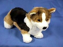 Plush Kirby Tri-colored Corgi Stuffed Dog