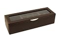 Brown & Green Stripe Hampton Watch & Cufflink Box