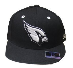 Arizona Cardinals Black Shadow Reebok Fitted Hat / Cap
