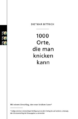 Buch - Cover 1000 Orte, die man knicken kann - Dietmar Bittrich - rororo