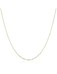 Duragold 14k Yellow Gold Twist Box Chain Necklace, 18"
