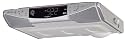 GE 75300 GE Slim Spacemaker CD player with Digital Clock and AM / FM Radio, Under-Counter Mounting system.