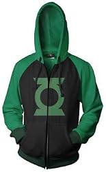 Mens DC Comics The Green Lantern Logo Hoodie