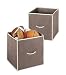 Whitmor Set of 2 Collapsible Cubes - Java (14")