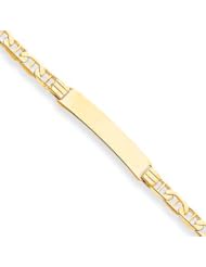 14K Yellow Gold Marina Link ID Bracelet